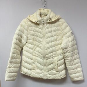 Barbour Fulmar Quilt Jacket Women’s Cream Size 8